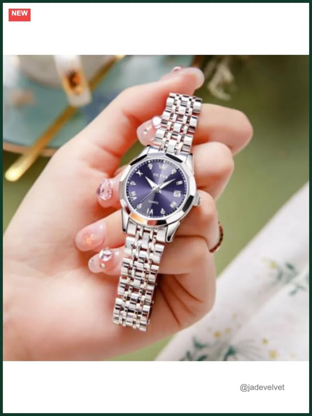 Women's Analog Quartz Stainless Steel Wrist Watch Water-Resistant Petite Dress